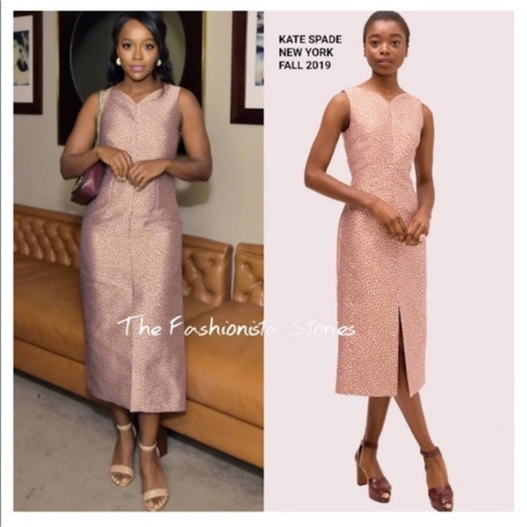 KATE SPADE FLORA LEOPARD MIDI DRESS SIZE 6 - Picture 2 of 9